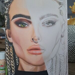 8x12 Canvas - Violet, Original Artwork